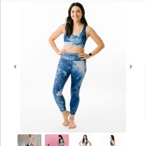 Gently Used ZYIA Navy Hendrix Hi-Rise LNT Capri Leggings Sz 12